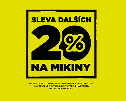 DODATEČNÁ sleva 20 % na mikiny