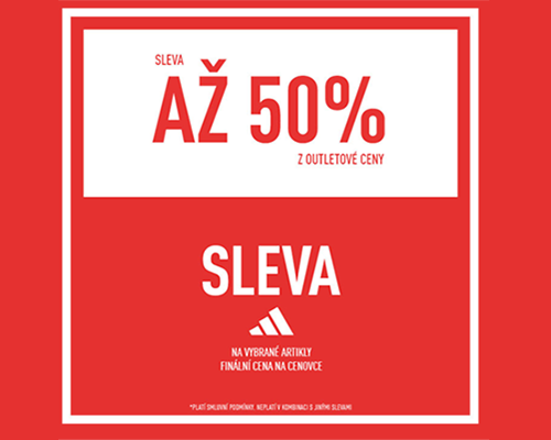 SLEVA až 50 % z outletové ceny