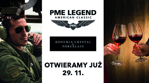 Otwieramy nowy sklep PME Legend i Bohemia Crystal
