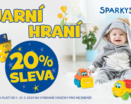 Sleva 20% na vybrané hračky pro nejmenší