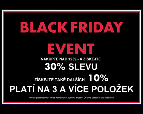 DODATEČNÁ sleva 30 % + dalších 10 %