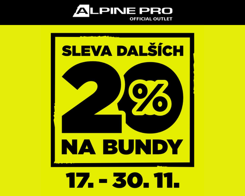 DODATEČNÁ sleva 20 % na bundy