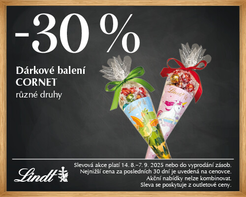 EXTRA sleva 30 % na dárkové balení Cornet