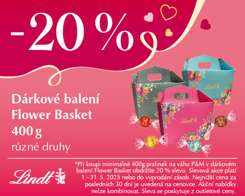 EXTRA sleva 20 % na dárkové balení Flower Basket 400g