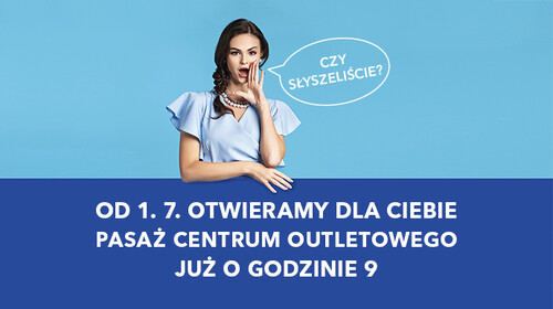 Czy słyszeliście? Od 1 lipca otwieramy o godzinie 9.