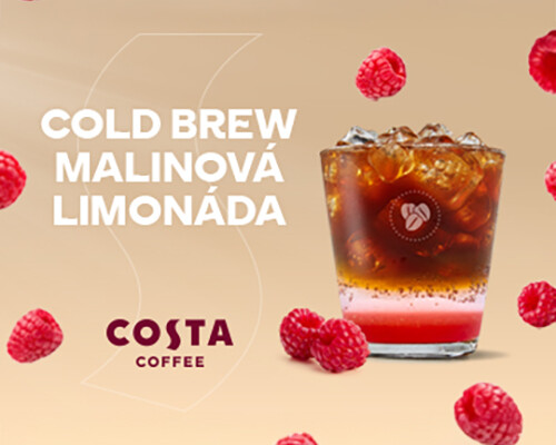 Cold brew malinová limonáda