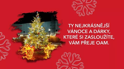 Outlet Arena Moravia życzy Państwu najpiękniejszych Świąt Bożego Narodzenia i prezentów, na jakie zasługujecie
