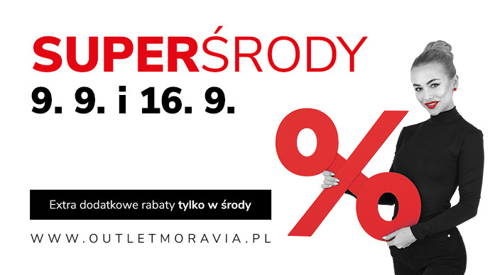 Wrześniowe Superśrody w Outlet Arena Moravia 9 września i 16 września