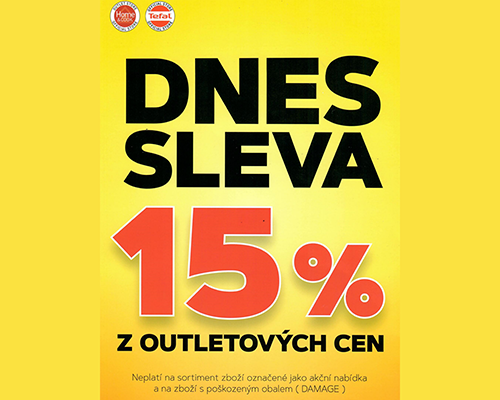 DODATEČNÁ sleva 15 % na vše