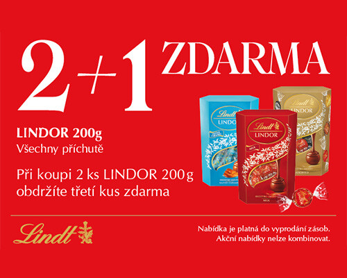 Akce 2+1 zdarma na LINDOR 200g