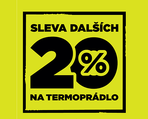 DODATEČNÁ sleva 20 % na termo prádlo