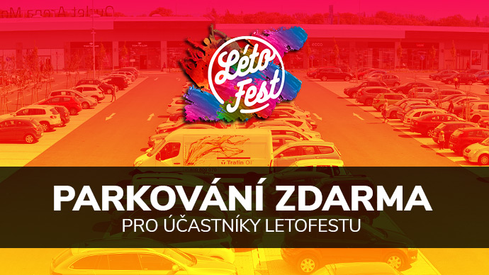 NOVINKA PARKOVANI ZDARMA LETOFEST